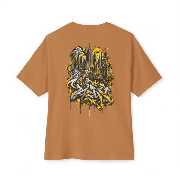 Concrete Rise Boxy Tee – Oversized Urban Graffiti Graphic T-Shirt