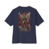 10294444624156604296_2048.jpeg Divine Vanguard — Oversized Black Winged Warrior Graphic Tee by VX MERCH