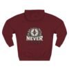 Never Drift Compass Graphic Fleece Hoodie by VX MERCH