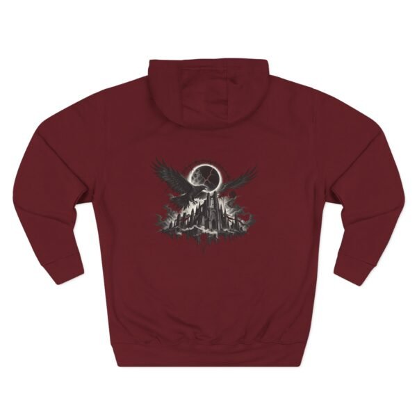 Dark Moon Mountain Graphic Fleece Hoodie by VX MERCH
