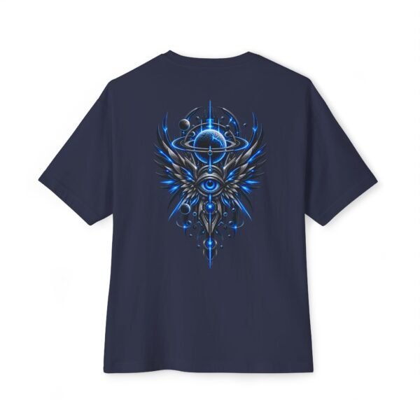 10474872475951816353_2048.jpeg Cosmic Watcher — Oversized Black Celestial Eye Graphic Tee by VX MERCH