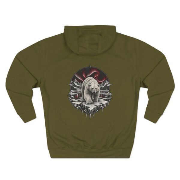 Crimson Arctic Bear Hoodie — Nature Streetwear by VX MERCH