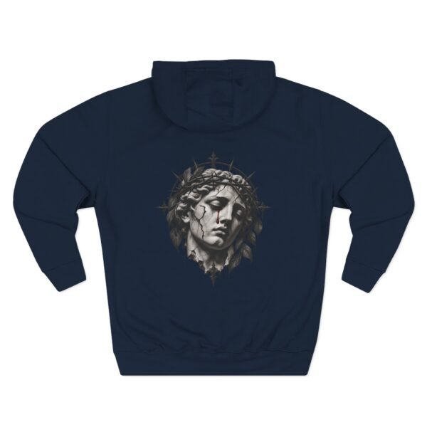 10804784925347339524_2048.jpeg Crowned in Silence Statue Graphic Fleece Hoodie by VX MERCH