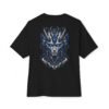 Synthetic Oracle — Oversized Black Cybernetic Graphic Tee by VX MERCH