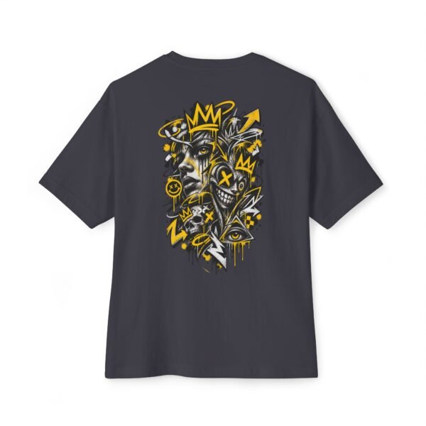11277759950616088891_2048.jpeg Urban Chaos Boxy Tee – Oversized Graffiti Streetwear Graphic T-Shirt