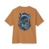 Edge of Infinity — Oversized Black Cosmic Explorer Graphic Tee by VX MERCH
