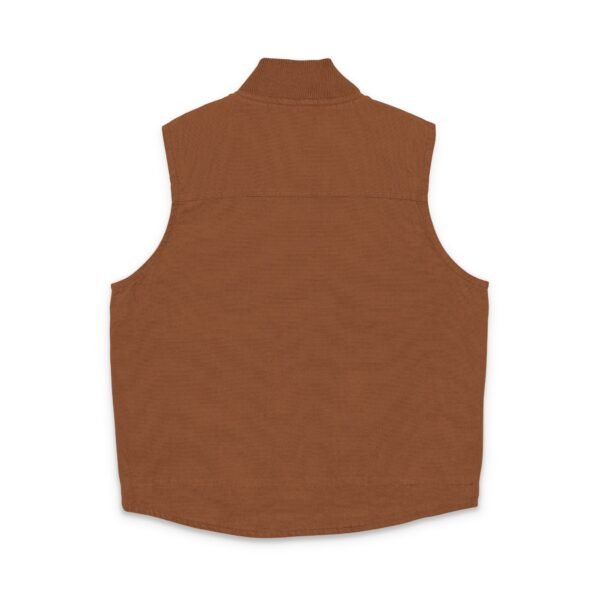 Washed Duck Cloth Work Vest — Embroidered VX Chest Logo by VX MERCH