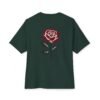 11788222584627352811_2048.jpeg Scarlet Bloom — Oversized Black Minimal Rose Graphic Tee by VX MERCH