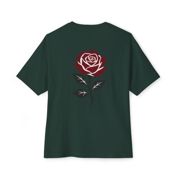 11788222584627352811_2048.jpeg Scarlet Bloom — Oversized Black Minimal Rose Graphic Tee by VX MERCH