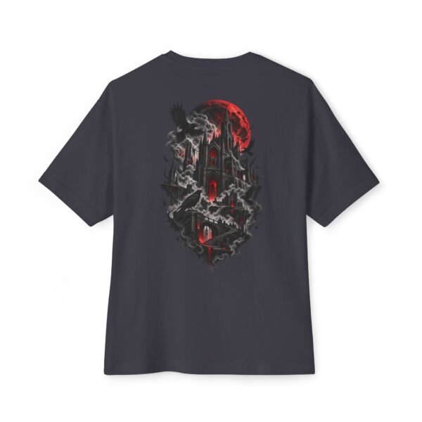 Eclipse Citadel — Oversized Black Gothic Graphic Tee by VX MERCH
