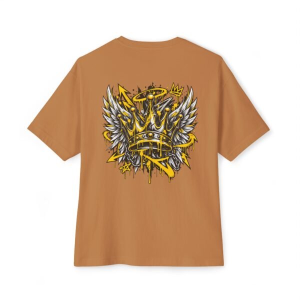 11809532800707777952_2048.jpeg Royal Wings Boxy Tee – Oversized Crown Graffiti Streetwear T-Shirt