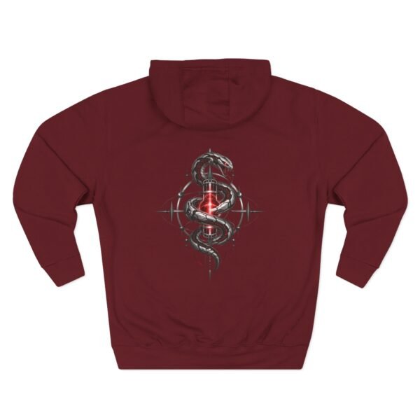 1185383656965491767_2048.jpeg Crimson Coil Gothic Serpent Graphic Fleece Hoodie by VX MERCH