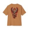 Ash Reborn — Oversized Black Phoenix Graphic Tee by VX MERCH