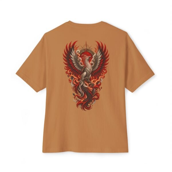 Ash Reborn — Oversized Black Phoenix Graphic Tee by VX MERCH