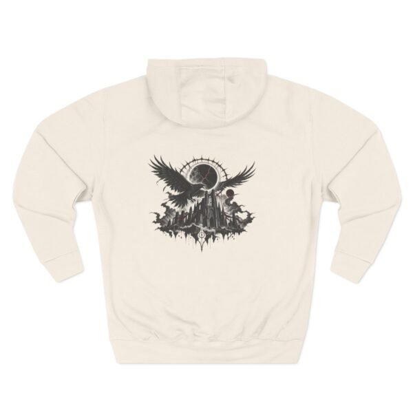 Dark Moon Mountain Graphic Fleece Hoodie by VX MERCH