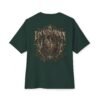 The Locked Garden — Oversized Black Botanical Graphic Tee by VX MERCH