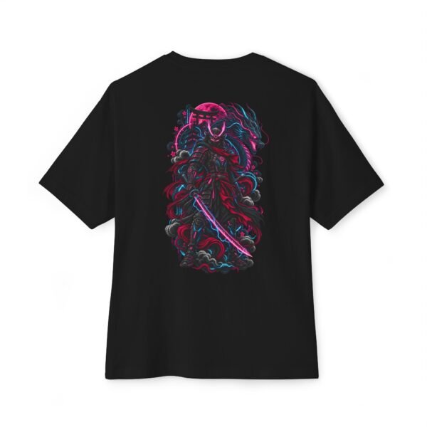 Neon Ronin — Oversized Black Cyber Samurai Graphic Tee by VX MERCH