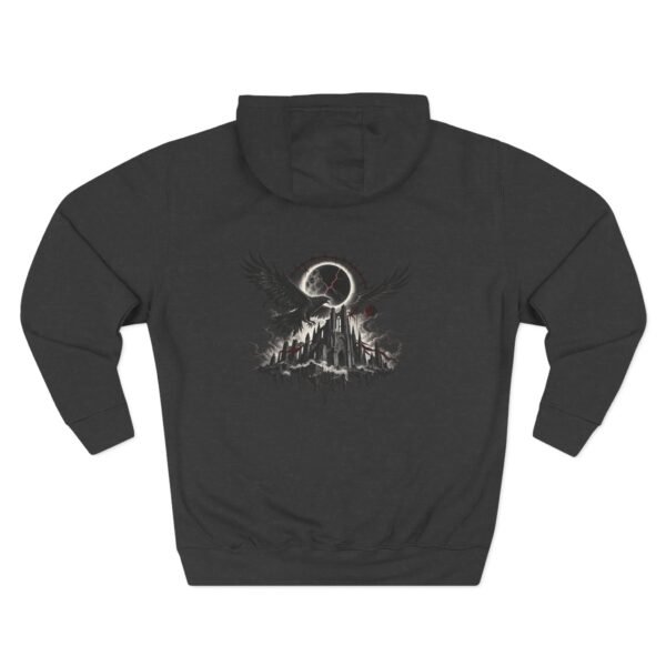 Dark Moon Mountain Graphic Fleece Hoodie by VX MERCH