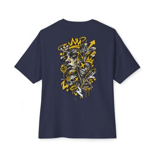 12552850259797379287_2048.jpeg Urban Chaos Boxy Tee – Oversized Graffiti Streetwear Graphic T-Shirt