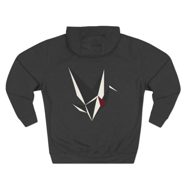 Fractured Instinct Geometric Fox Graphic Fleece Hoodie by VX MERCH