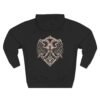 12774000897280447788_2048.jpeg Crimson Griffin Crest Mythology Graphic Fleece Hoodie by VX MERCH