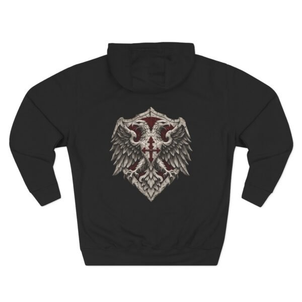 12774000897280447788_2048.jpeg Crimson Griffin Crest Mythology Graphic Fleece Hoodie by VX MERCH