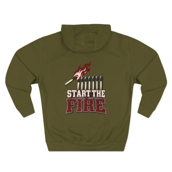 12830655230904646834_2048.jpeg Start the Fire Motivational Graphic Fleece Hoodie by VX MERCH