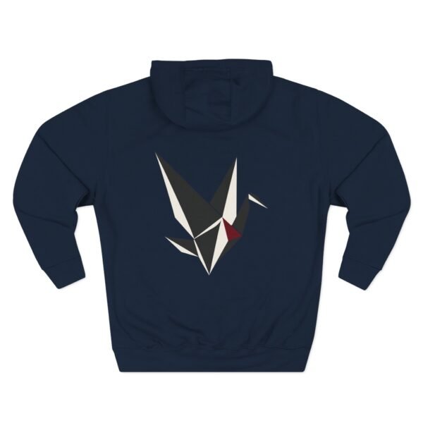 Fractured Instinct Geometric Fox Graphic Fleece Hoodie by VX MERCH