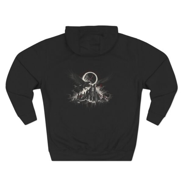 Dark Moon Mountain Graphic Fleece Hoodie by VX MERCH