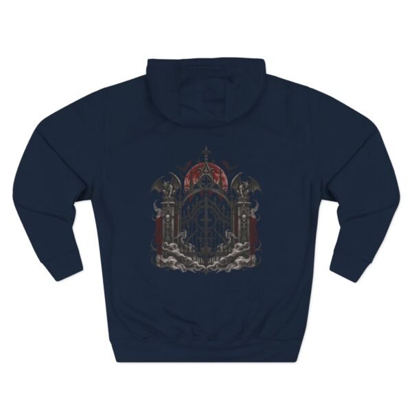 Chained Portal Gothic Gate Graphic Fleece Hoodie by VX MERCH