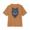 13665375492161088705_2048.jpeg Lunar Wolf — Oversized Black Electric Blue Wolf Graphic Tee by VX MERCH
