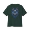 13706674466862949567_2048.jpeg Lunar Wolf — Oversized Black Electric Blue Wolf Graphic Tee by VX MERCH