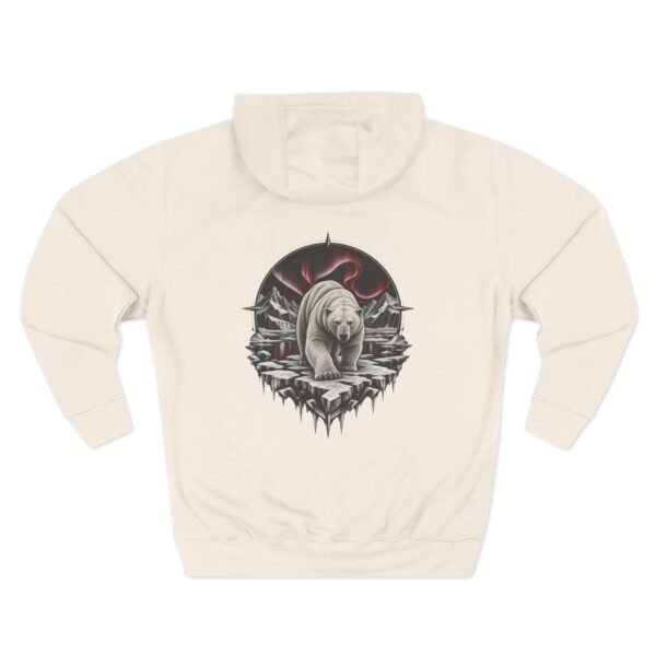 Crimson Arctic Bear Hoodie — Nature Streetwear by VX MERCH