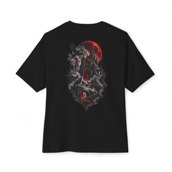 Eclipse Citadel — Oversized Black Gothic Graphic Tee by VX MERCH