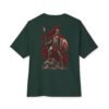Last Spartan — Oversized Black Ancient Warrior Graphic Tee by VX MERCH