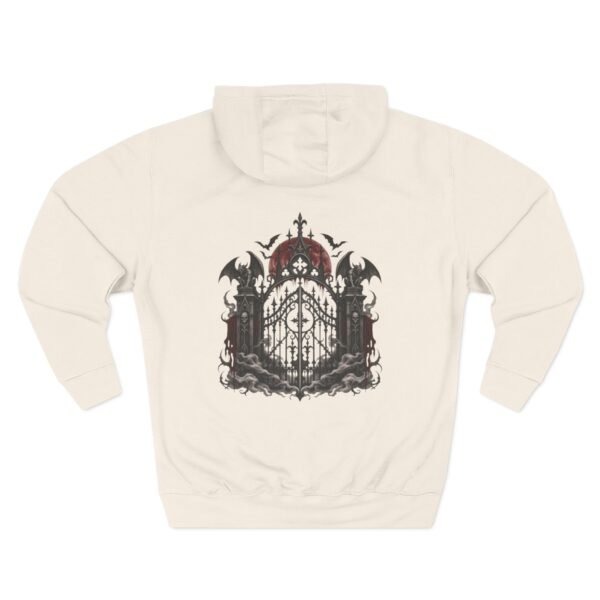 Chained Portal Gothic Gate Graphic Fleece Hoodie by VX MERCH