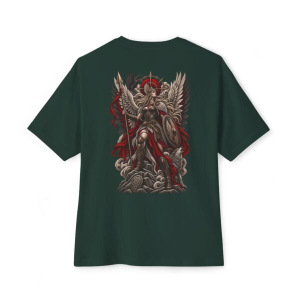 14379538249288242601_2048.jpeg Divine Vanguard — Oversized Black Winged Warrior Graphic Tee by VX MERCH