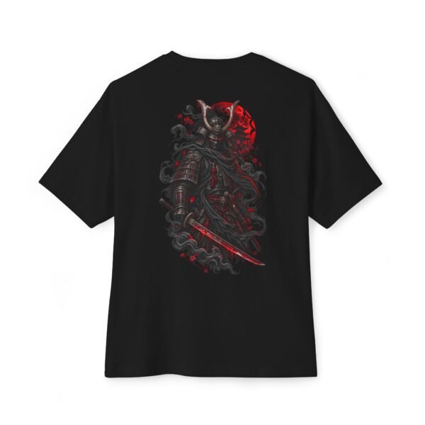 14426649250328435416_2048.jpeg Crimson Ronin Boxy Tee — Oversized Black Samurai Graphic T-Shirt by VX MERCH