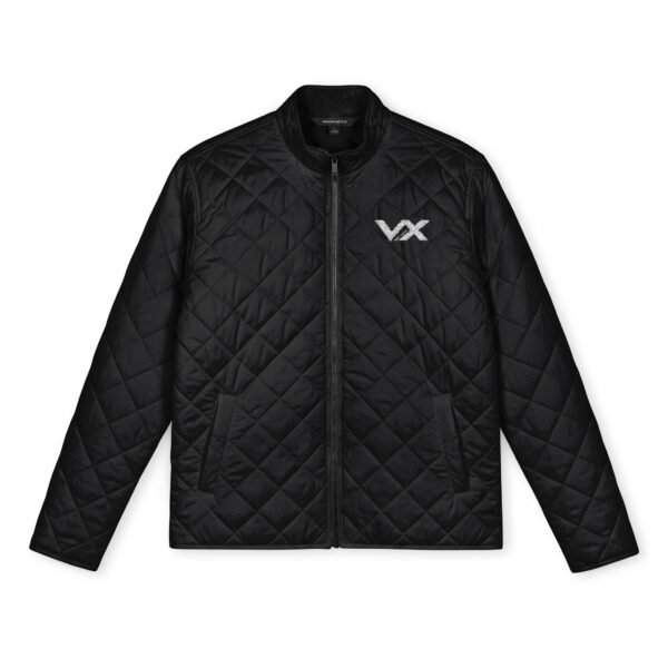 14688398768839917125_2048.jpeg Quilted Men’s Full-Zip Jacket — Embroidered Minimal Logo, Lightweight Travel Outerwear by VX MERCH