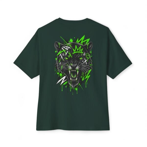 Neon Panther Boxy Tee – Oversized Graffiti Streetwear T-Shirt