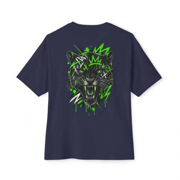 Neon Panther Boxy Tee – Oversized Graffiti Streetwear T-Shirt