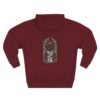 Crimson Sanctuary Gothic Rose Graphic Fleece Hoodie by VX MERCH