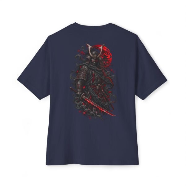 15040079513695389563_2048.jpeg Crimson Ronin Boxy Tee — Oversized Black Samurai Graphic T-Shirt by VX MERCH