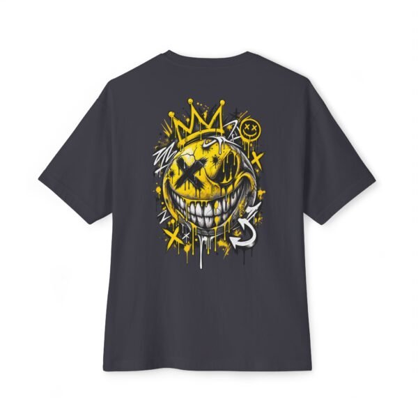 15265922357773386208_2048.jpeg Chaos Smile Boxy Tee – Oversized Graffiti Streetwear T-Shirt