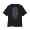 15426158872100676918_2048.jpeg Neon Wyrm — Oversized Black Cyber Dragon Graphic Tee by VX MERCH
