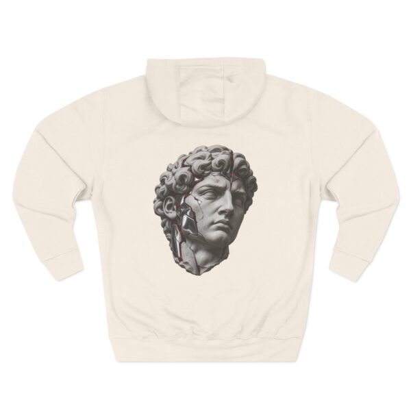 15525820795479888369_2048.jpeg Crimson Renaissance Cyborg Statue Graphic Fleece Hoodie by VX MERCH