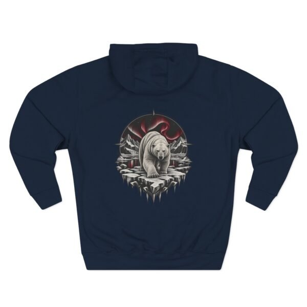 Crimson Arctic Bear Hoodie — Nature Streetwear by VX MERCH