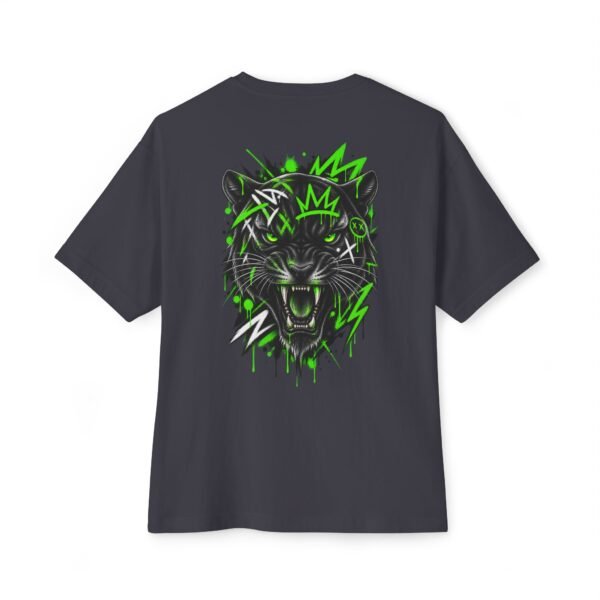 Neon Panther Boxy Tee – Oversized Graffiti Streetwear T-Shirt