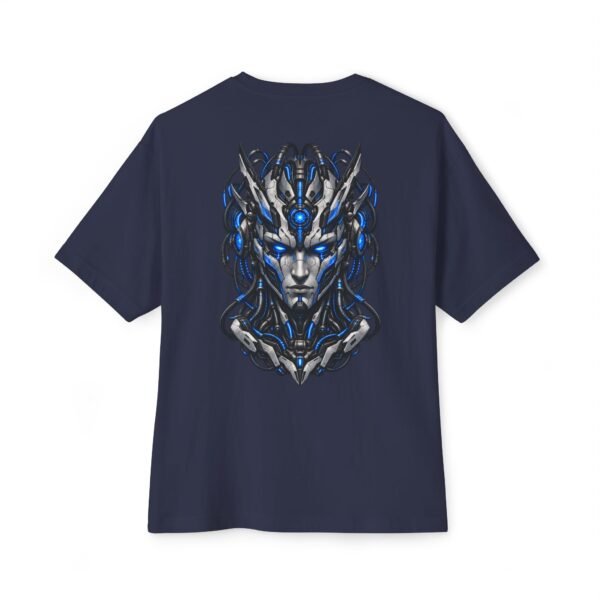 Synthetic Oracle — Oversized Black Cybernetic Graphic Tee by VX MERCH