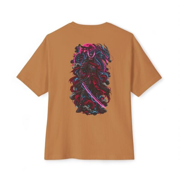 Neon Ronin — Oversized Black Cyber Samurai Graphic Tee by VX MERCH
